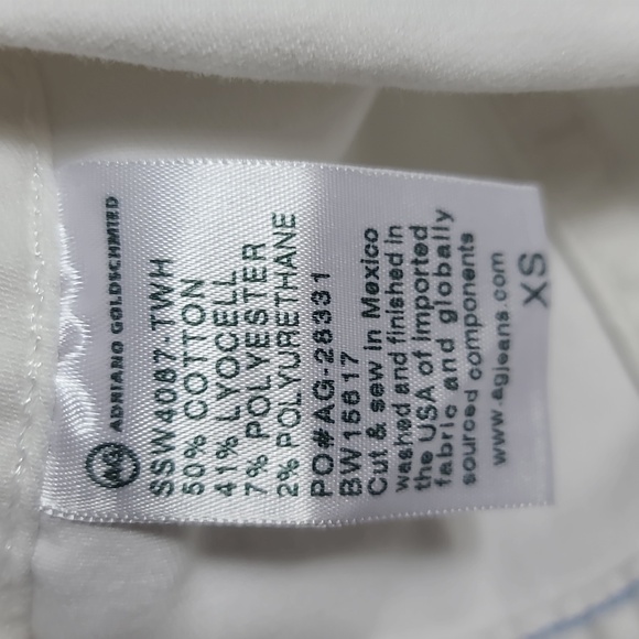 AG ADRIANO GOLDSCHMIED The Robyn White Jean Jacket Size XSmall - Picture 4 of 16